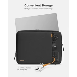 Tomtoc Defender Recycled Fabrics Laptop Sleeve For 13.5, 14 & 14.4 Inch Laptop (Water Resistant, Black) -Smart Bag Shop 261022 16 j1pxhj