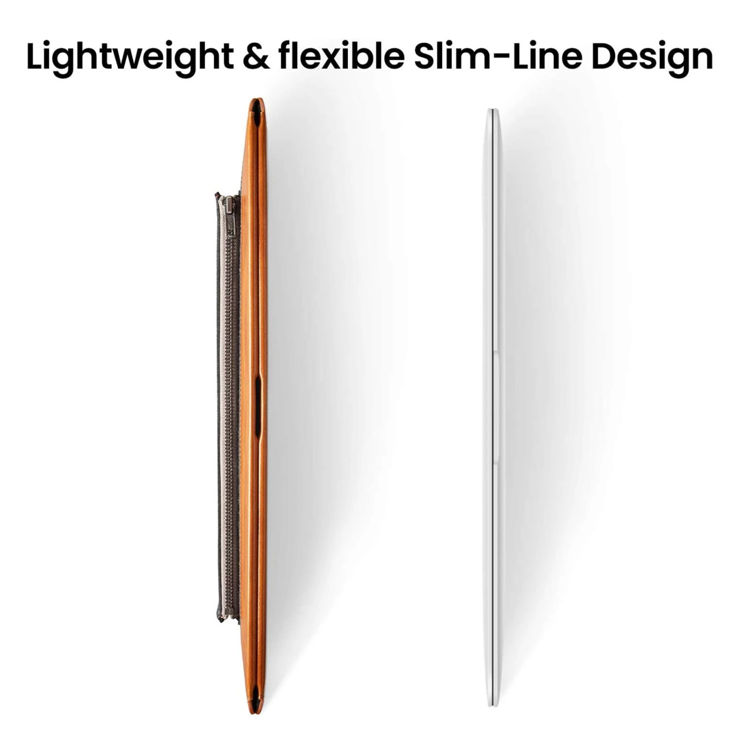 Tomtoc Vintage Polyurethane Leather Laptop Sleeve For 13, 14 & 16 Inch Laptop (Intelligent Magnet Closure, Grey) 10 Tomtoc Vintage Polyurethane Leather Laptop Sleeve For 13, 14 & 16 Inch Laptop (Intelligent Magnet Closure, Grey) - Image 8