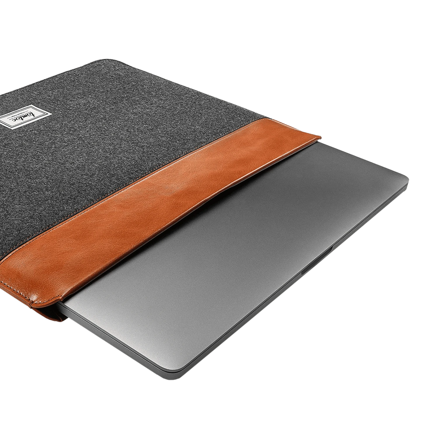 Tomtoc Vintage Polyurethane Leather Laptop Sleeve For 13, 14 & 16 Inch Laptop (Intelligent Magnet Closure, Grey) 12 Tomtoc Vintage Polyurethane Leather Laptop Sleeve For 13, 14 & 16 Inch Laptop (Intelligent Magnet Closure, Grey) - Image 10