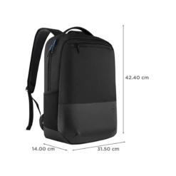 DELL Pro Slim Fibre Laptop Backpack For 15 Inch Laptop (Water Resistant Protective Coating, Black) -Smart Bag Shop 264187 2 pknrfr