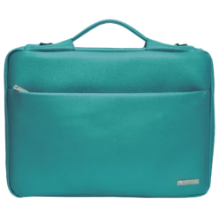 Dr. Vaku DA VALENCIA Vegan Leather Laptop Sleeve For 15.6 Inch Laptop (Water Resistant, Sea Green)