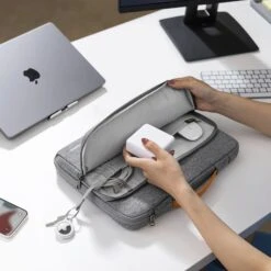 Tomtoc Defender Recycled Fabrics Laptop Sleeve For 16 Inch Laptop (360 Superior Protection, Grey) -Smart Bag Shop 265648 10 tylrrf