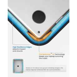 Tomtoc Defender Recycled Fabrics Laptop Sleeve For 16 Inch Laptop (360 Superior Protection, Grey) -Smart Bag Shop 265648 12 oqhvtf