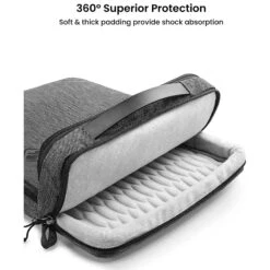 Tomtoc Defender Recycled Fabrics Laptop Sleeve For 16 Inch Laptop (360 Superior Protection, Grey) -Smart Bag Shop 265648 15 irihho