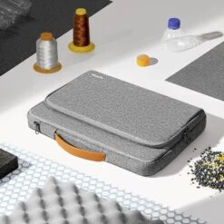 Tomtoc Defender Recycled Fabrics Laptop Sleeve For 16 Inch Laptop (360 Superior Protection, Grey) -Smart Bag Shop 265648 9 quaw44