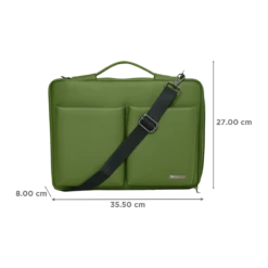 Dr. Vaku Mestella PU Leather Laptop Sleeve For 14 Inch Laptop (Water Resistant, Green) -Smart Bag Shop 265800 2 ibnfsk