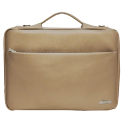 Dr. Vaku Polyurethane Leather Laptop Sleeve For 15.6 Inch Laptop (Water Resistant, Khaki)