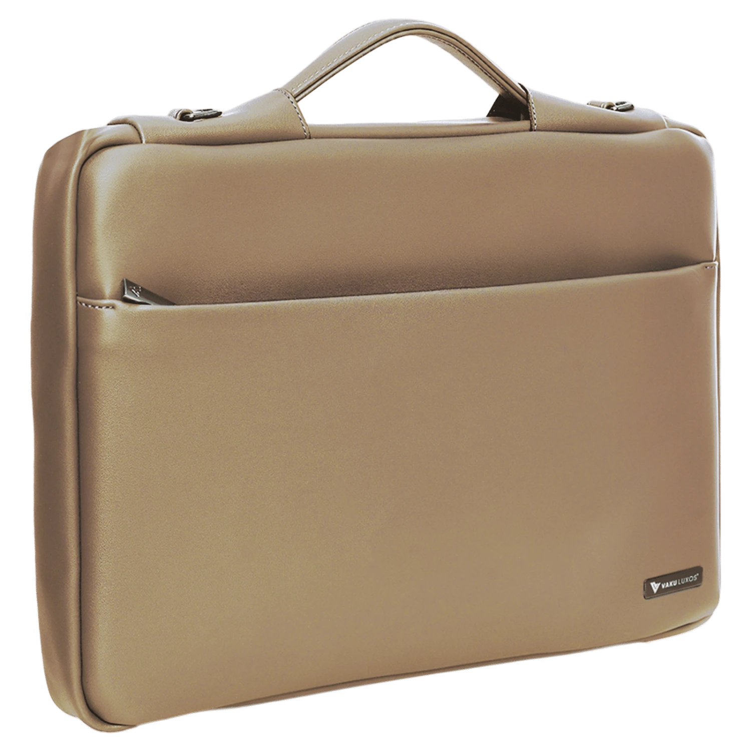 Dr. Vaku Polyurethane Leather Laptop Sleeve For 15.6 Inch Laptop (Water Resistant, Khaki) 6 Dr. Vaku Polyurethane Leather Laptop Sleeve For 15.6 Inch Laptop (Water Resistant, Khaki) - Image 4