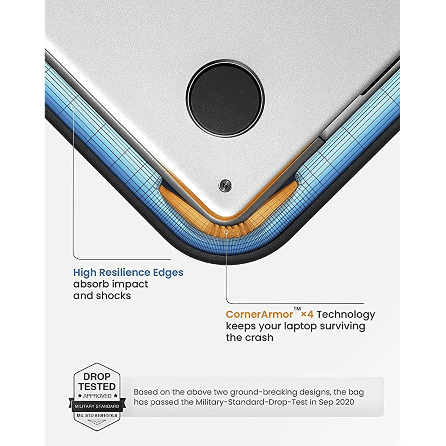 Tomtoc Defender Fabric Laptop Sling Bag For 13.5, 14 & 14.4 Inch Laptop (Water Resistant, Black) 9 Tomtoc Defender Fabric Laptop Sling Bag For 13.5, 14 & 14.4 Inch Laptop (Water Resistant, Black) - Image 7