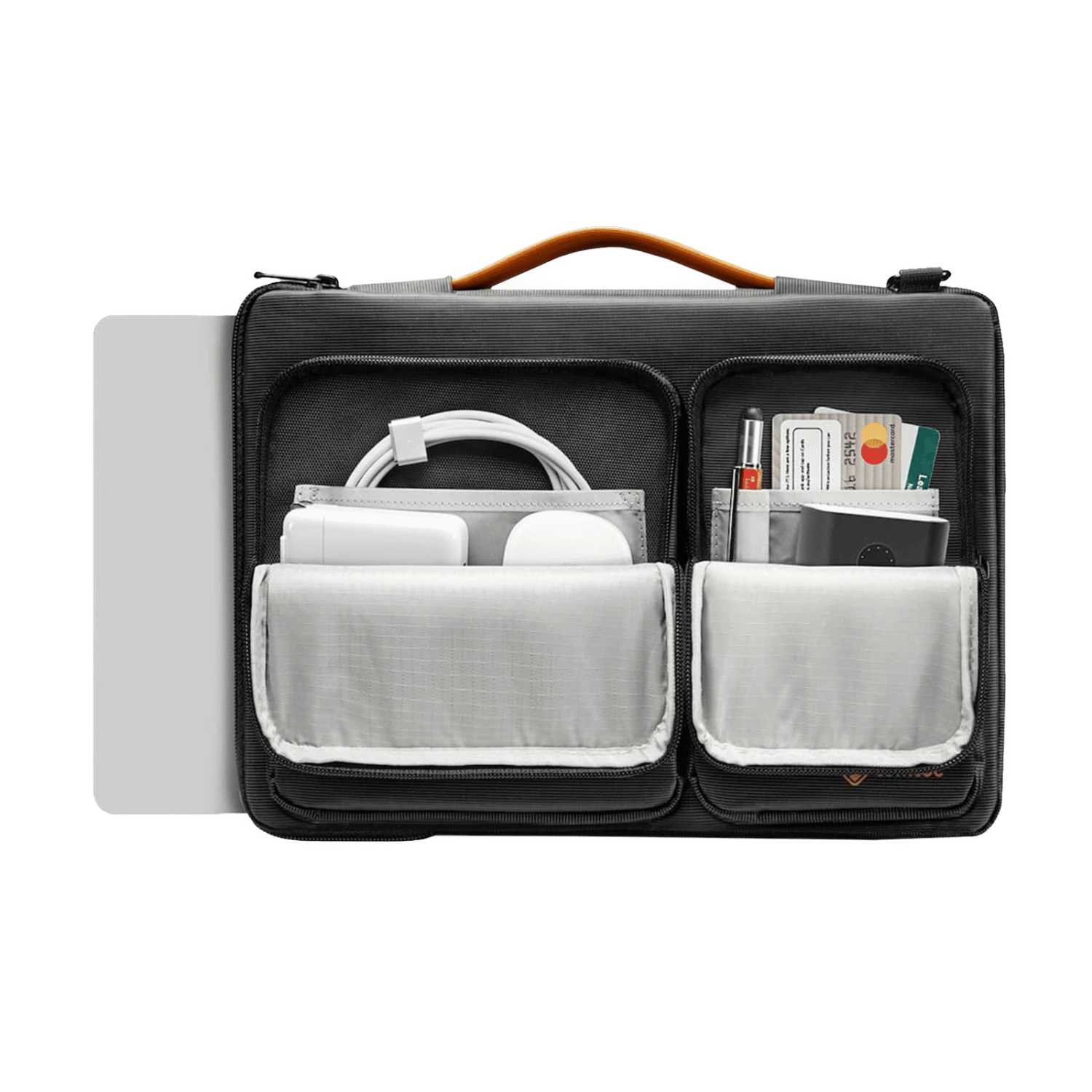 Tomtoc Defender Fabric Laptop Sling Bag For 13.5, 14 & 14.4 Inch Laptop (Water Resistant, Black) 6 Tomtoc Defender Fabric Laptop Sling Bag For 13.5, 14 & 14.4 Inch Laptop (Water Resistant, Black) - Image 4