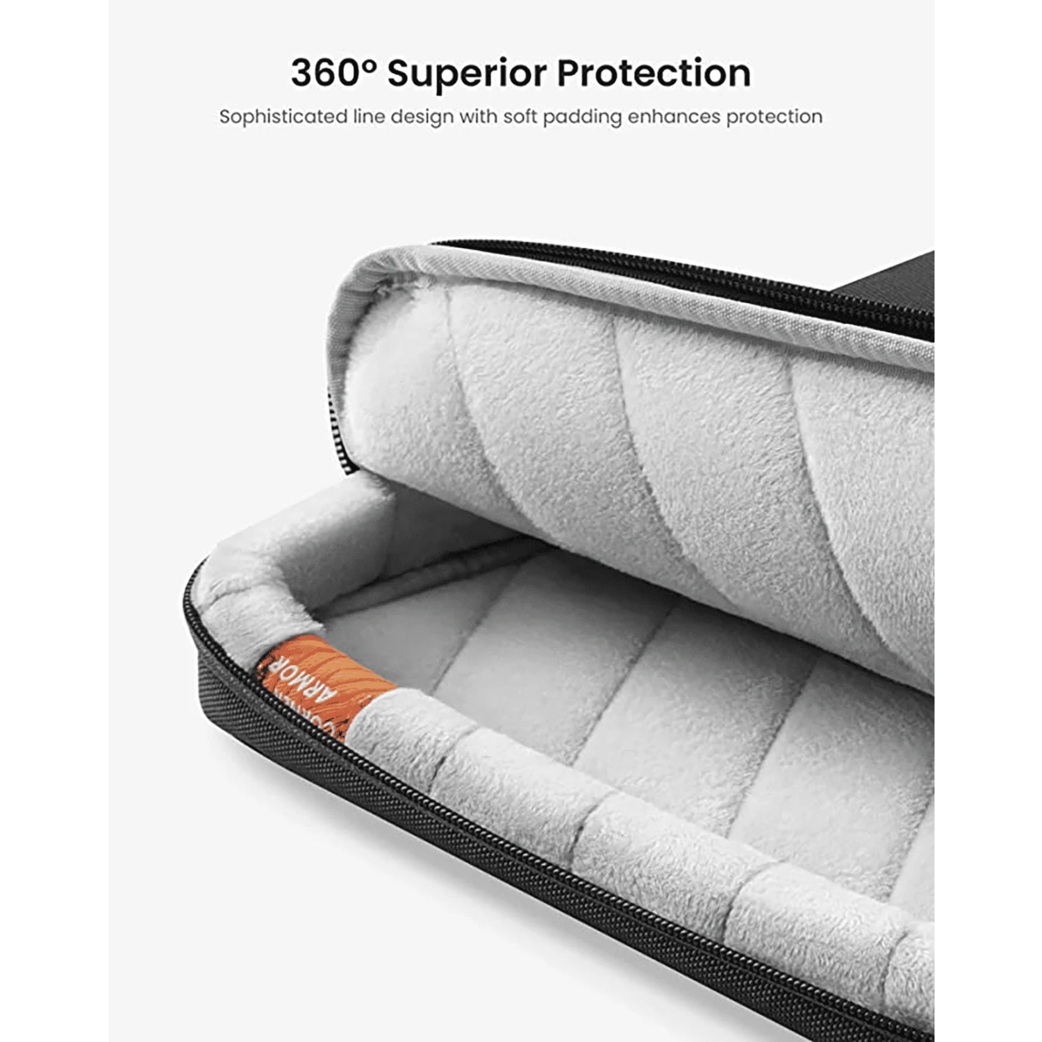 Tomtoc Defender Fabric Laptop Sling Bag For 13.5, 14 & 14.4 Inch Laptop (Water Resistant, Black) 8 Tomtoc Defender Fabric Laptop Sling Bag For 13.5, 14 & 14.4 Inch Laptop (Water Resistant, Black) - Image 6