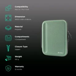 Tomtoc FancyCase Sleeve For 11 Inch Tablets (Water Repellent, Cactus) -Smart Bag Shop 265881 2 v8v4ss