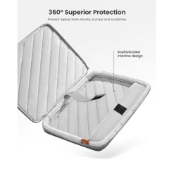 Tomtoc Defender Recycled Fabrics Laptop Sleeve For 14 Inch Laptop (360 Superior Protection, Grey) -Smart Bag Shop 265886 10 opciye