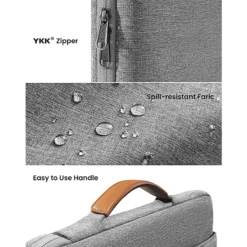 Tomtoc Defender Recycled Fabrics Laptop Sleeve For 14 Inch Laptop (360 Superior Protection, Grey) -Smart Bag Shop 265886 11 tiiuyk