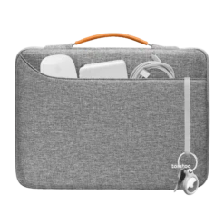 Tomtoc Defender Recycled Fabrics Laptop Sleeve For 14 Inch Laptop (360 Superior Protection, Grey) -Smart Bag Shop 265886 5 sbgfxp