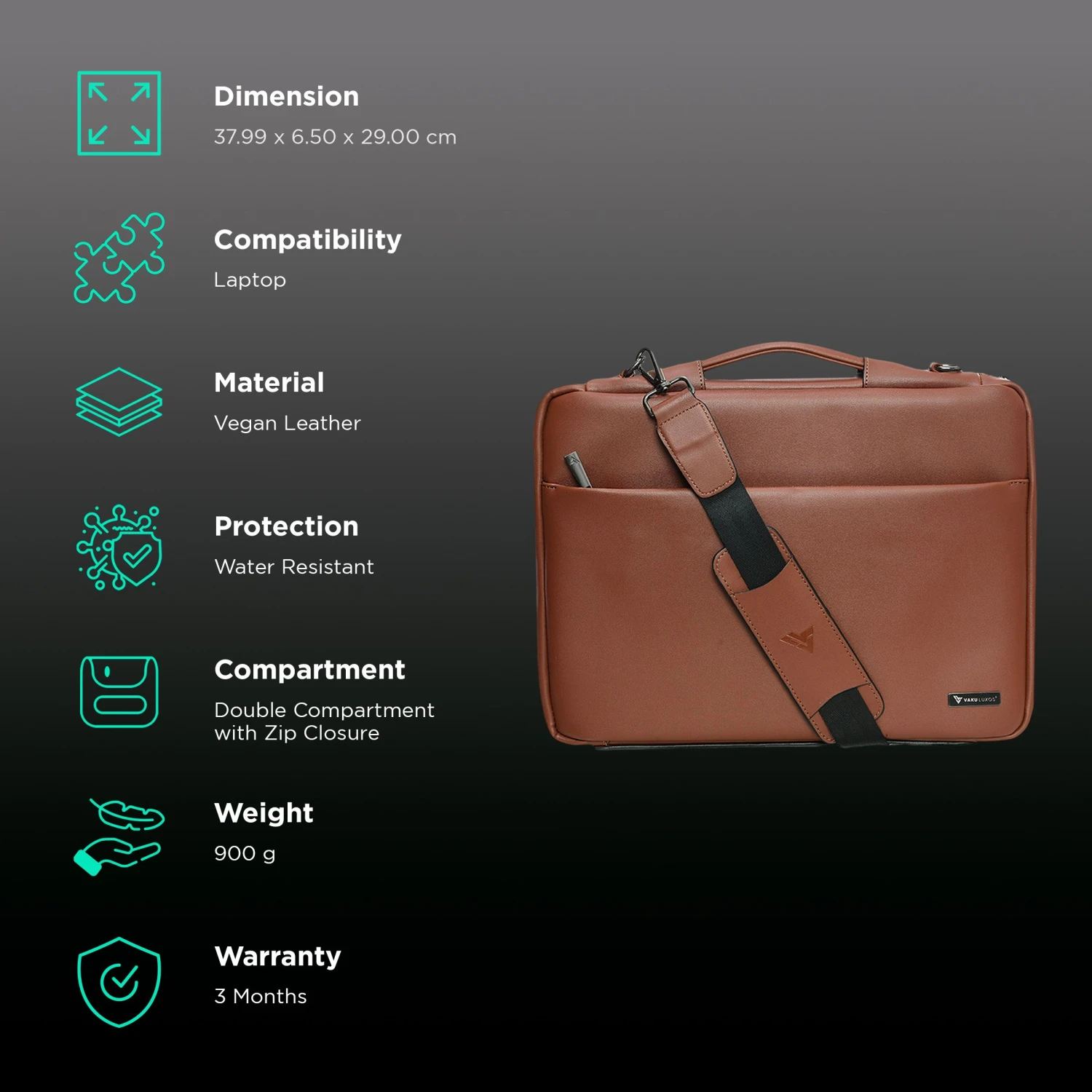 Dr. Vaku DA VALENCIA Vegan Leather Laptop Sleeve For 15.6 Inch Laptop (Water Resistant, Mustard) 5 Dr. Vaku DA VALENCIA Vegan Leather Laptop Sleeve For 15.6 Inch Laptop (Water Resistant, Mustard) - Image 3