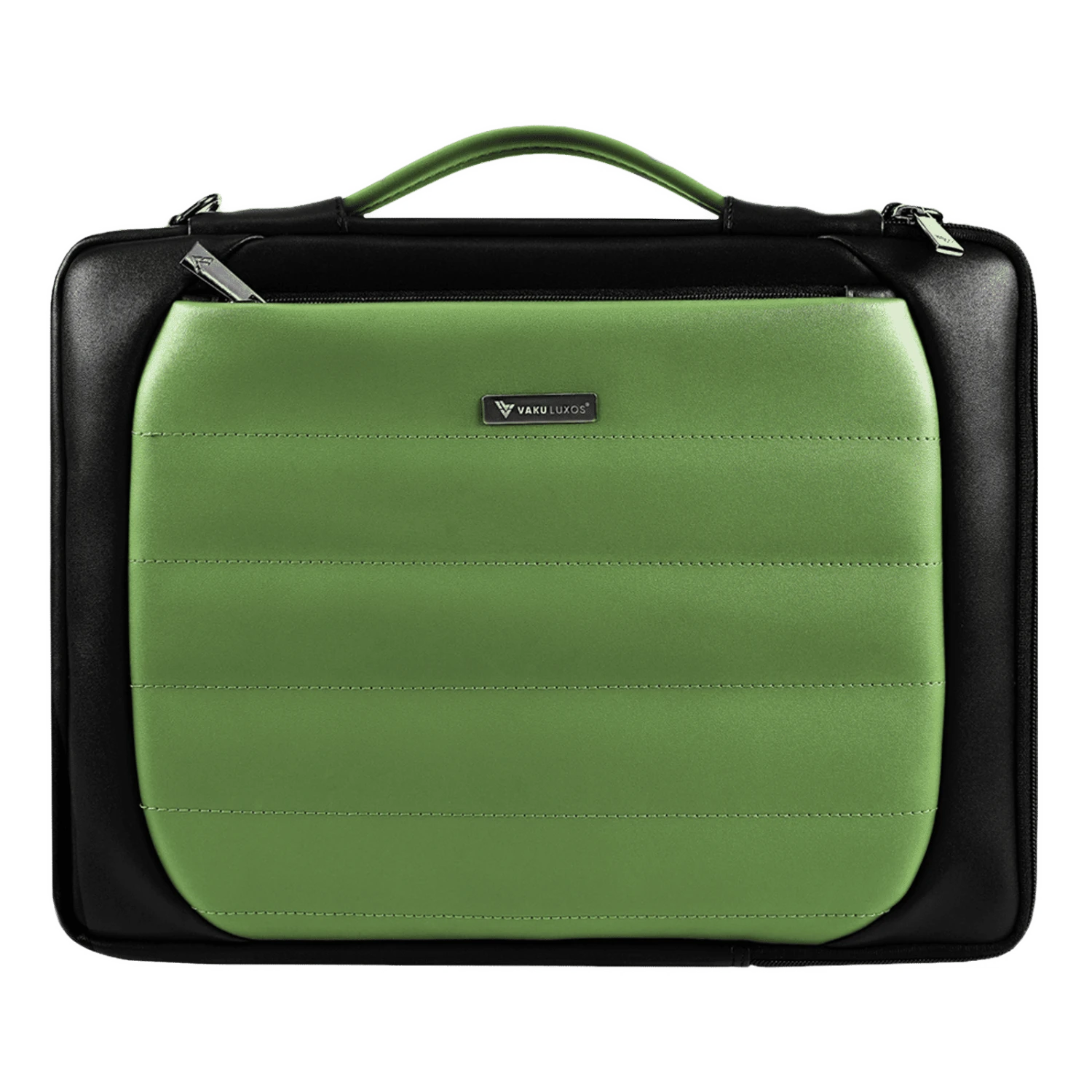 Dr. Vaku Lasa Chivelle Vegan Leather Laptop Sling Bag For 13 & 14 Inch Laptop (Water Resistant, Black/Green) 3 Dr. Vaku Lasa Chivelle Vegan Leather Laptop Sling Bag For 13 & 14 Inch Laptop (Water Resistant, Black/Green)