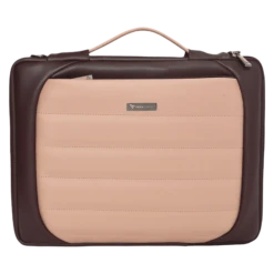 Dr. Vaku Lasa Chivelle Vegan Leather Laptop Sling Bag For 13 & 14 Inch Laptop (Water Resistant, Cherry/Pink)