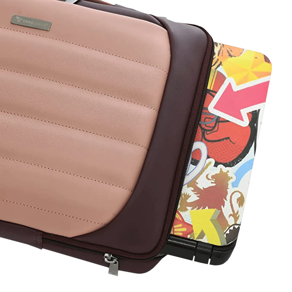 Dr. Vaku Lasa Chivelle Vegan Leather Laptop Sling Bag For 13 & 14 Inch Laptop (Water Resistant, Cherry/Pink) 8 Dr. Vaku Lasa Chivelle Vegan Leather Laptop Sling Bag For 13 & 14 Inch Laptop (Water Resistant, Cherry/Pink) - Image 6