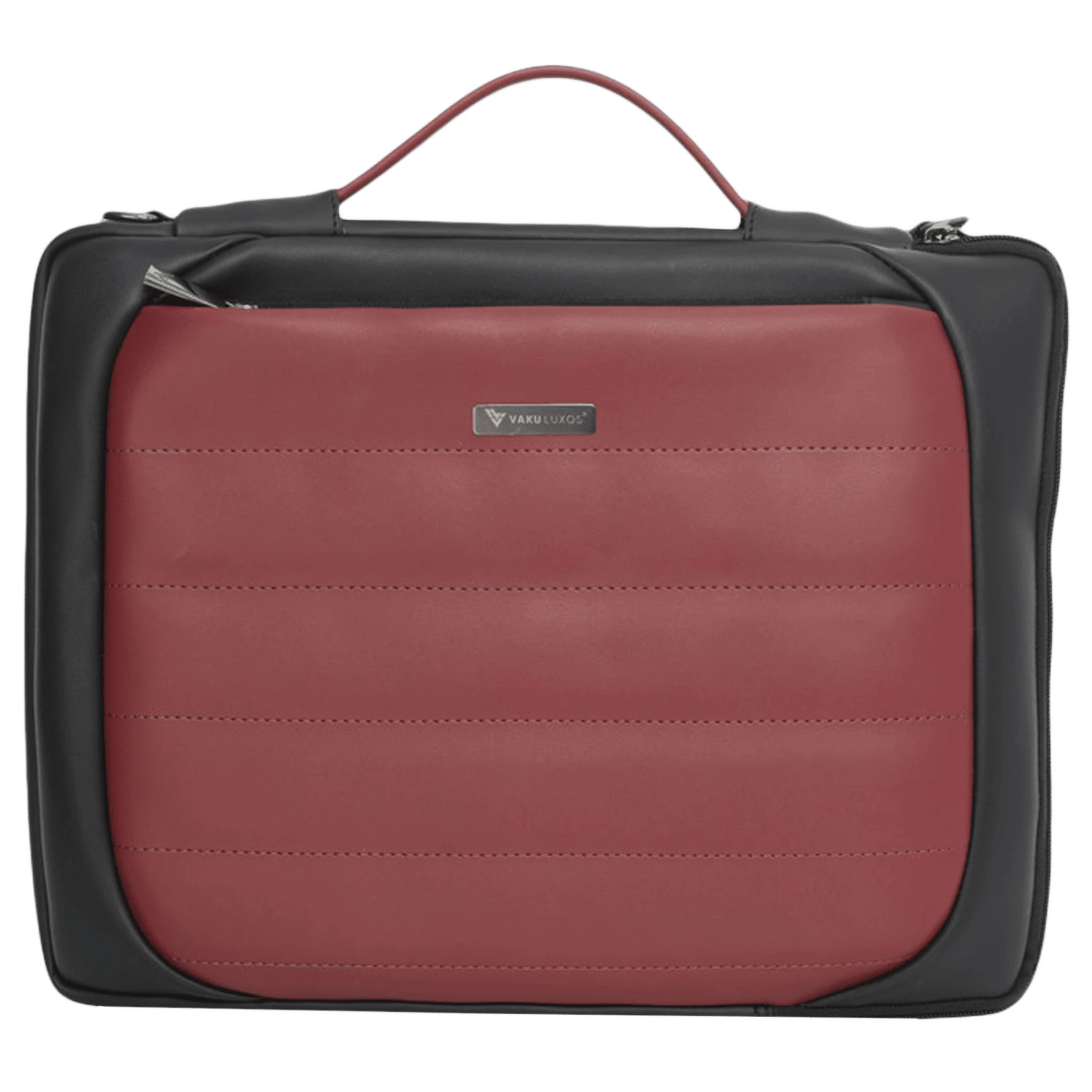 Dr. Vaku Lasa Chivelle Vegan Leather Laptop Sling Bag For 13 & 14 Inch Laptop (Water Resistant, Black/Red) 3 Dr. Vaku Lasa Chivelle Vegan Leather Laptop Sling Bag For 13 & 14 Inch Laptop (Water Resistant, Black/Red)