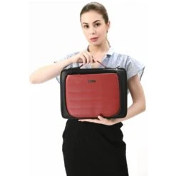 Dr. Vaku Lasa Chivelle Vegan Leather Laptop Sling Bag For 13 & 14 Inch Laptop (Water Resistant, Black/Red) 19 Dr. Vaku Lasa Chivelle Vegan Leather Laptop Sling Bag For 13 & 14 Inch Laptop (Water Resistant, Black/Red) -Smart Bag Shop 266019 11 sfrd2s
