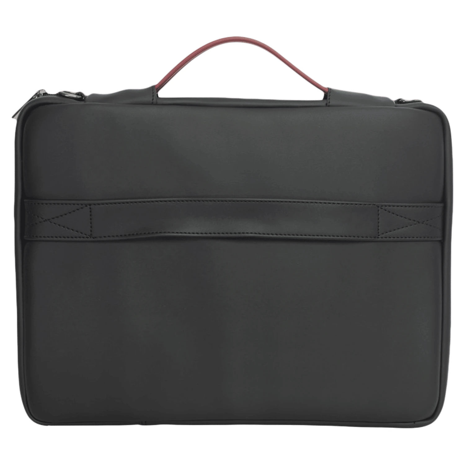 Dr. Vaku Lasa Chivelle Vegan Leather Laptop Sling Bag For 13 & 14 Inch Laptop (Water Resistant, Black/Red) 12 Dr. Vaku Lasa Chivelle Vegan Leather Laptop Sling Bag For 13 & 14 Inch Laptop (Water Resistant, Black/Red) - Image 10