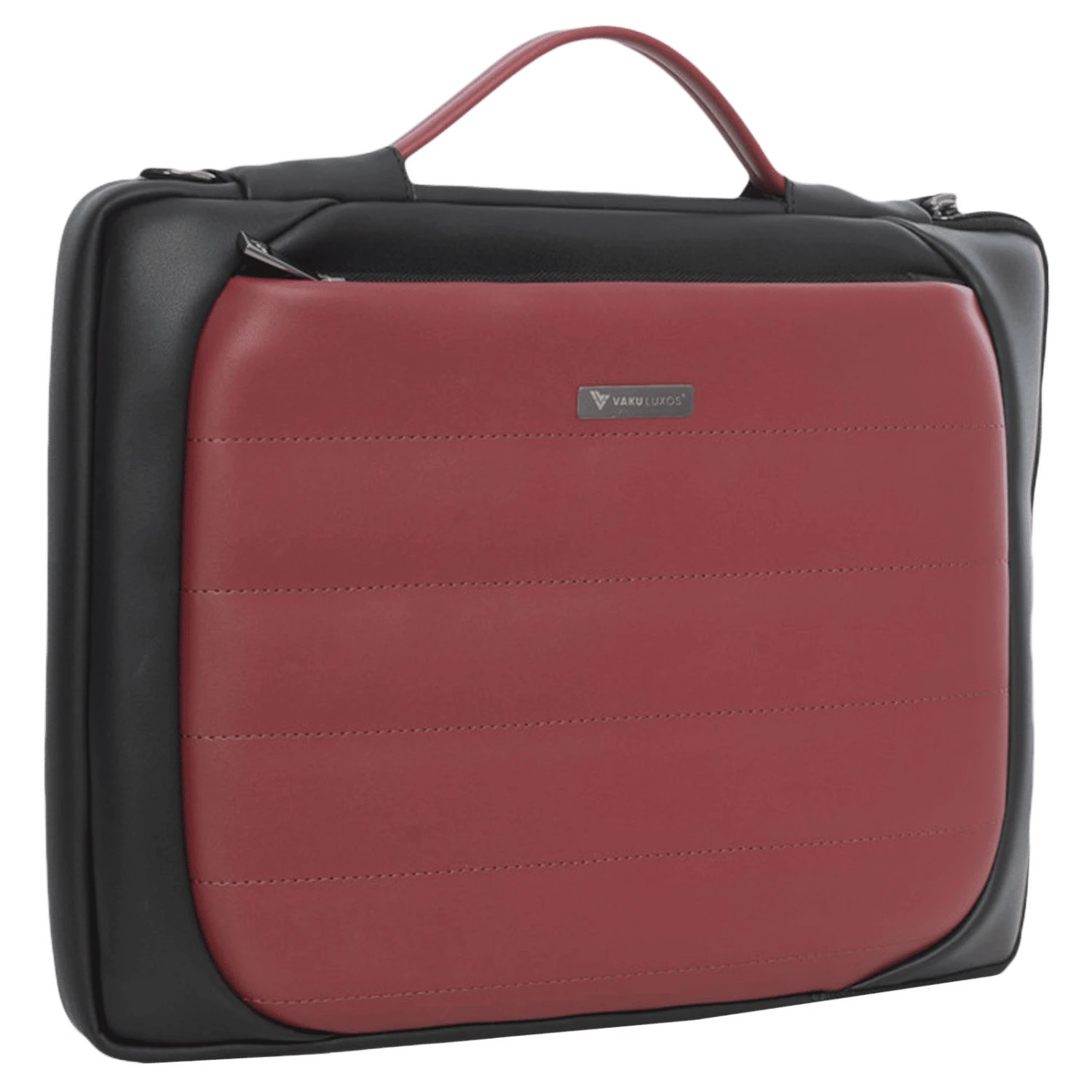 Dr. Vaku Lasa Chivelle Vegan Leather Laptop Sling Bag For 13 & 14 Inch Laptop (Water Resistant, Black/Red) 7 Dr. Vaku Lasa Chivelle Vegan Leather Laptop Sling Bag For 13 & 14 Inch Laptop (Water Resistant, Black/Red) - Image 5