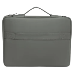 Dr. Vaku Lasa Chivelle Vegan Leather Laptop Sling Bag For 13 & 14 Inch Laptop (Water Resistant, Grey) -Smart Bag Shop 266020 10 h3lw3c