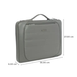 Dr. Vaku Lasa Chivelle Vegan Leather Laptop Sling Bag For 13 & 14 Inch Laptop (Water Resistant, Grey) -Smart Bag Shop 266020 1 admj5d