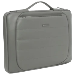 Dr. Vaku Lasa Chivelle Vegan Leather Laptop Sling Bag For 13 & 14 Inch Laptop (Water Resistant, Grey) -Smart Bag Shop 266020 7 qhy5dj