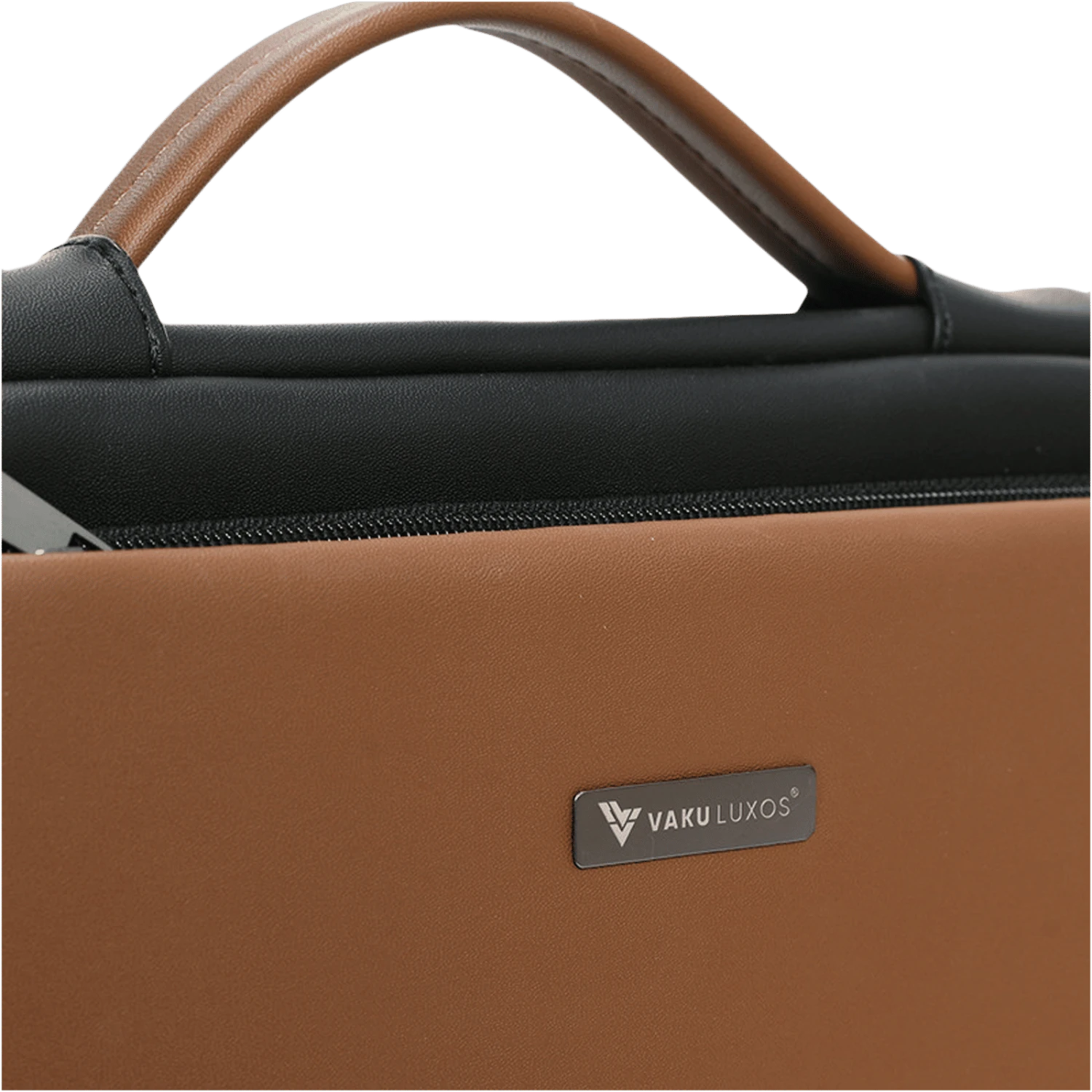 Dr. Vaku La Romani Polyurethane Leather Laptop Sling Bag For 14 Inch Laptop (Water Resistant, Camel/Black) 6 Dr. Vaku La Romani Polyurethane Leather Laptop Sling Bag For 14 Inch Laptop (Water Resistant, Camel/Black) - Image 4