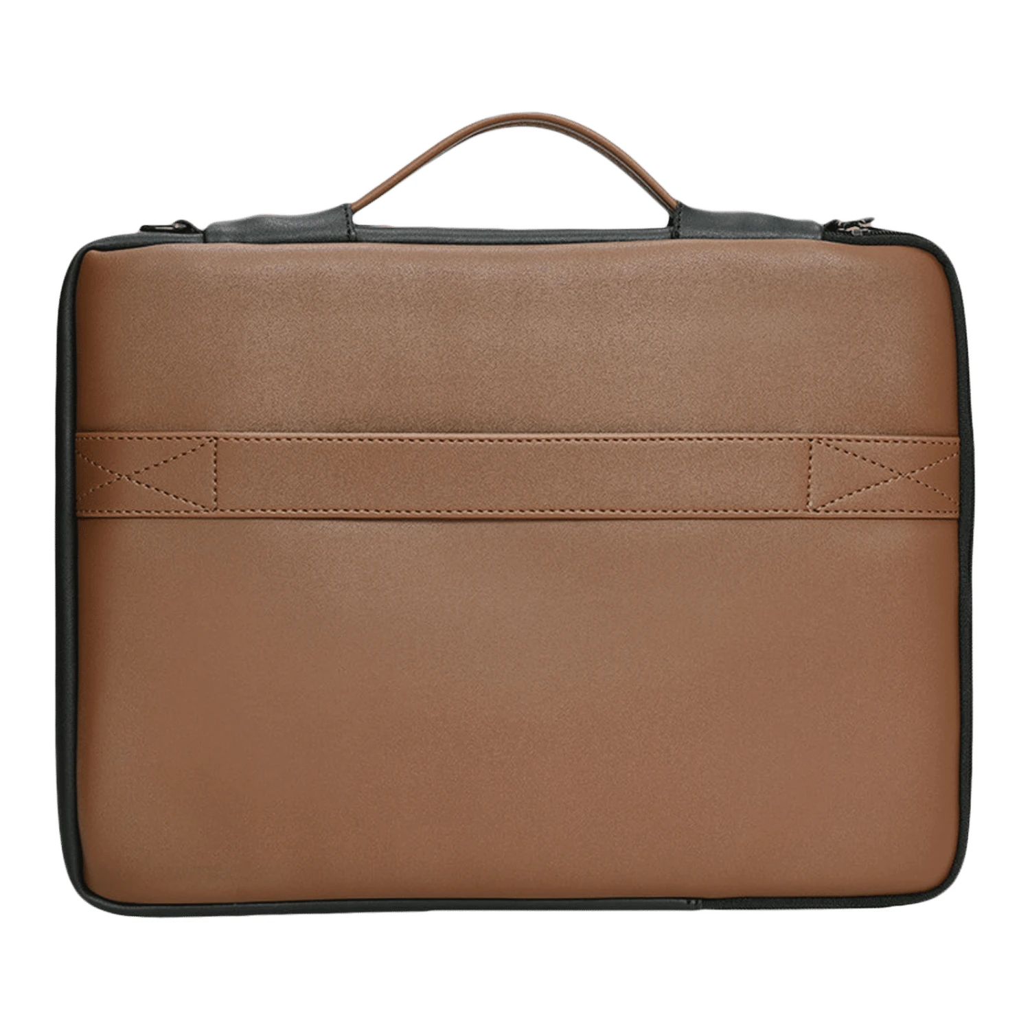 Dr. Vaku La Romani Polyurethane Leather Laptop Sling Bag For 14 Inch Laptop (Water Resistant, Camel/Black) 7 Dr. Vaku La Romani Polyurethane Leather Laptop Sling Bag For 14 Inch Laptop (Water Resistant, Camel/Black) - Image 5