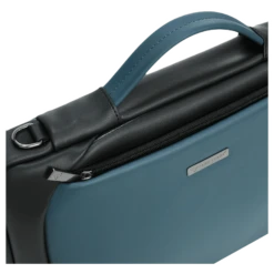 Dr. Vaku La Romani Polyurethane Leather Laptop Sling Bag For 14 Inch Laptop (Water Resistant, Blue/Black) -Smart Bag Shop 266024 6 fknpaq