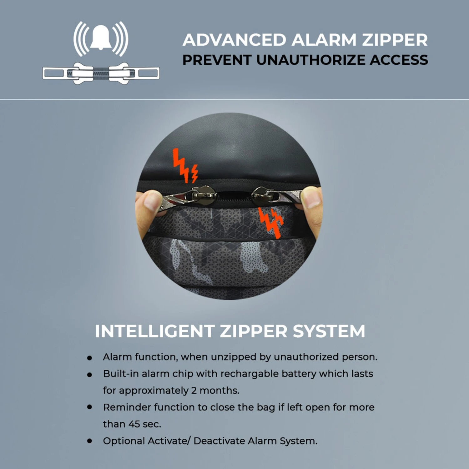 Arctic Fox New Anti-Theft Alarm Polyester Laptop Backpack For 15.5 Inch Laptop (36 L, Water Repellent Fabric, Black) 9 Arctic Fox New Anti-Theft Alarm Polyester Laptop Backpack For 15.5 Inch Laptop (36 L, Water Repellent Fabric, Black) - Image 7