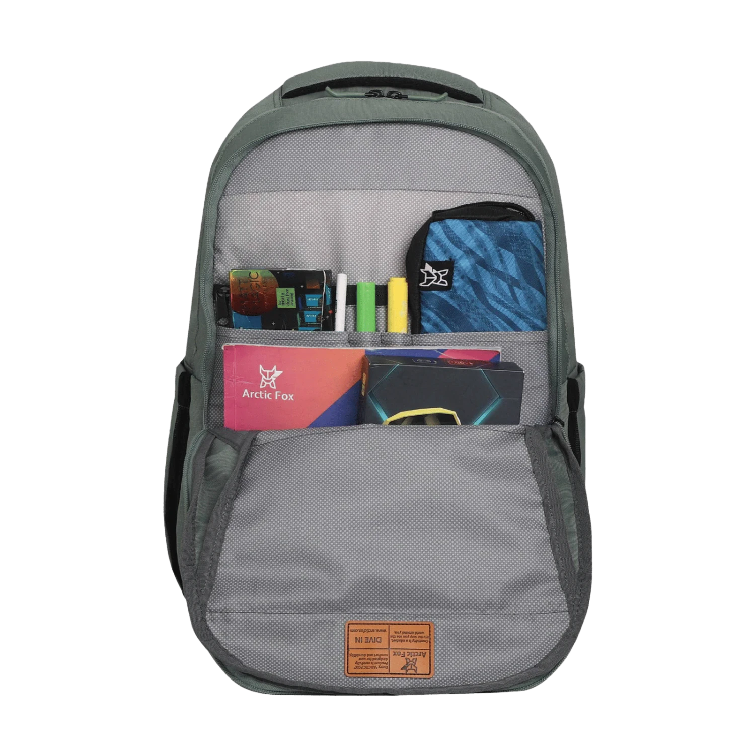 Arctic Fox Dare 38 Litres Fabric Backpack (Rain Cover, FTEBPKOLVWW056038, Sea Spray) 7 Arctic Fox Dare 38 Litres Fabric Backpack (Rain Cover, FTEBPKOLVWW056038, Sea Spray) - Image 5