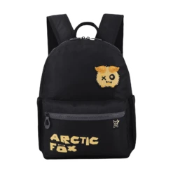 Arctic Fox Puff 14 Litres Polyester And Fabric Backpack (Webbing Handle, FMIBPKBLKWW107014, Black)