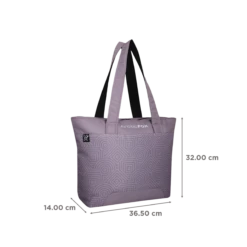 Arctic Fox Lattice Polyester Laptop Tote Bag For 14 Inch Laptop (16 L, Water Repellent Fabric, Sea Fog) -Smart Bag Shop 269253 2 dyxp27