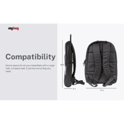 HP Wings Laptop Backpack For 15.6 Inch Laptop (Padded Pocket, Black) -Smart Bag Shop 274020 15 sgwjwr