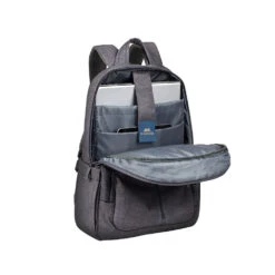 Rivacase 7560 Laptop Canvas Backpack, Grey(491211463) -Smart Bag Shop 491211463 3 1200Wx1200H
