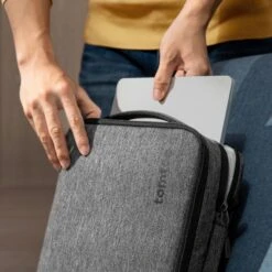 DefenderACE-A04 Laptop Shoulder Bag For 14-inch MacBook Pro M3/M2/M1 | Gray -Smart Bag Shop 8 fd601918 2c02 4610 bf49 f4f012410db2