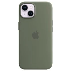 Apple Silicone Mobile Case For IPhone 14 With Magsafe, Olive MQU83ZM/A(493665814)