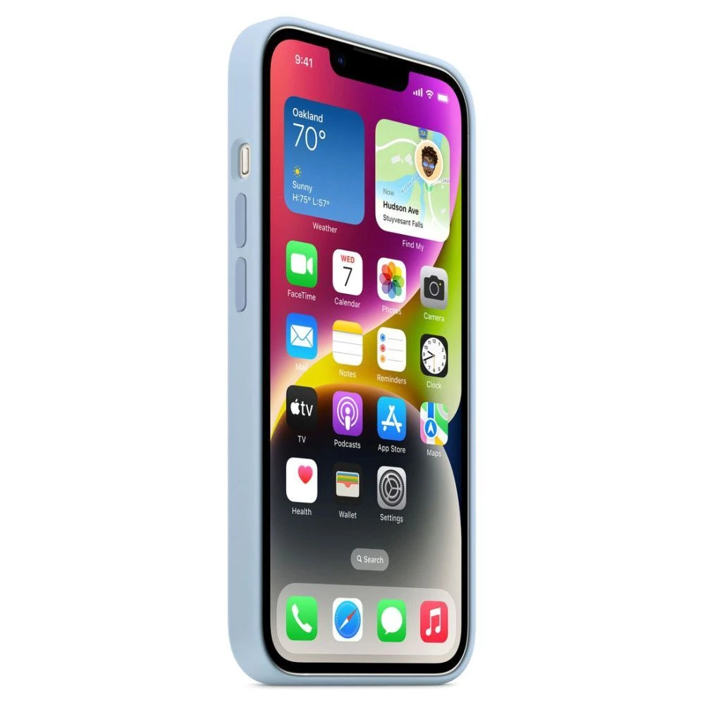 Apple Silicone Mobile Case For IPhone 14 With Magsafe, Sky MQU93ZM/A(493665815) 5 Apple Silicone Mobile Case For IPhone 14 With Magsafe, Sky MQU93ZM/A(493665815) - Image 3