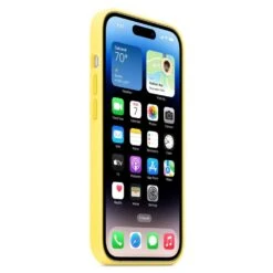 Apple Silicone Mobile Case For IPhone 14 Pro With Magsafe, Canary Yellow MQUG3ZM/A(493665821) -Smart Bag Shop Apple 14 Pro MCase 493665821 i 3 1200Wx1200H