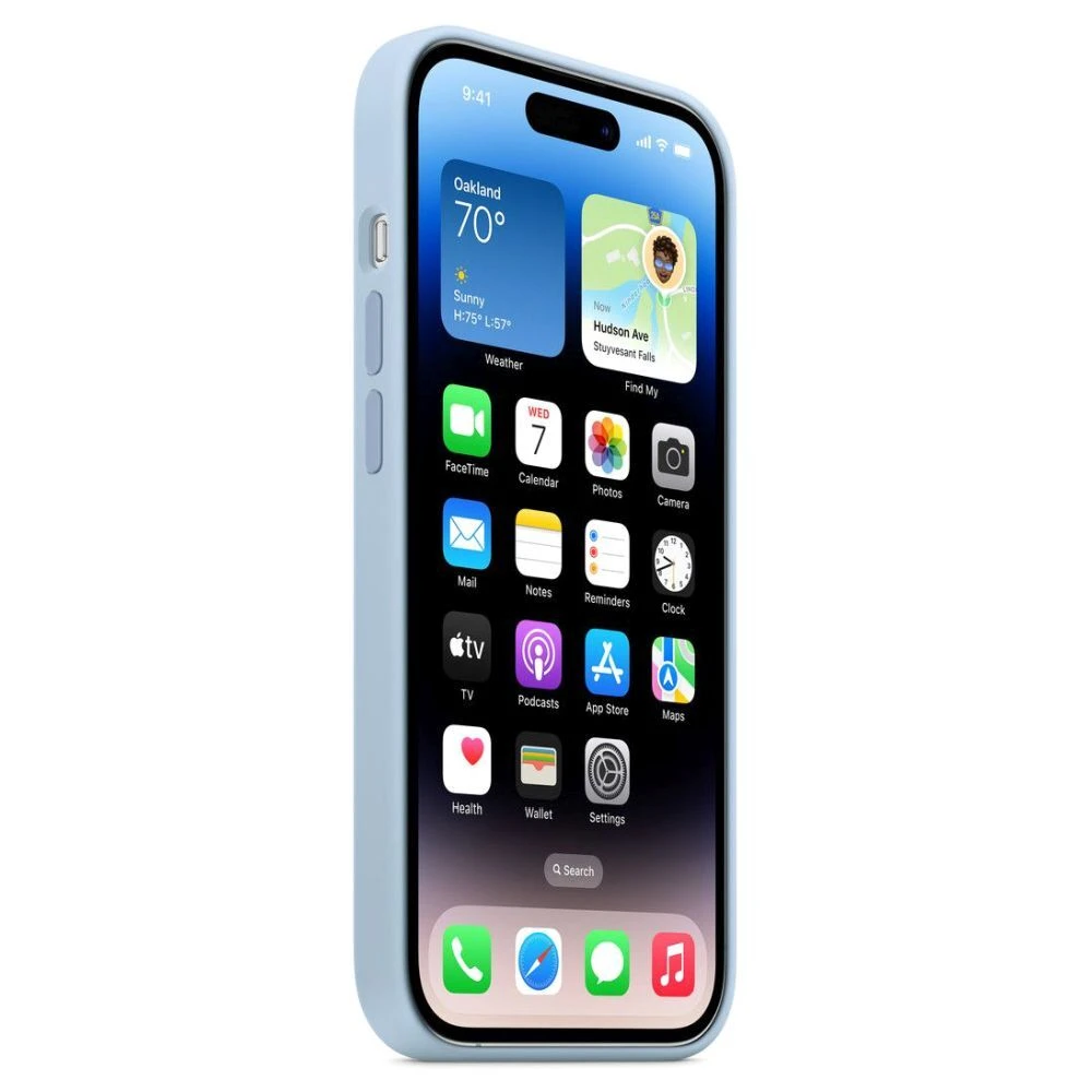 Apple Silicone Mobile Case For IPhone 14 Pro With Magsafe, Sky MQUJ3ZM/A(493665823) 5 Apple Silicone Mobile Case For IPhone 14 Pro With Magsafe, Sky MQUJ3ZM/A(493665823) - Image 3