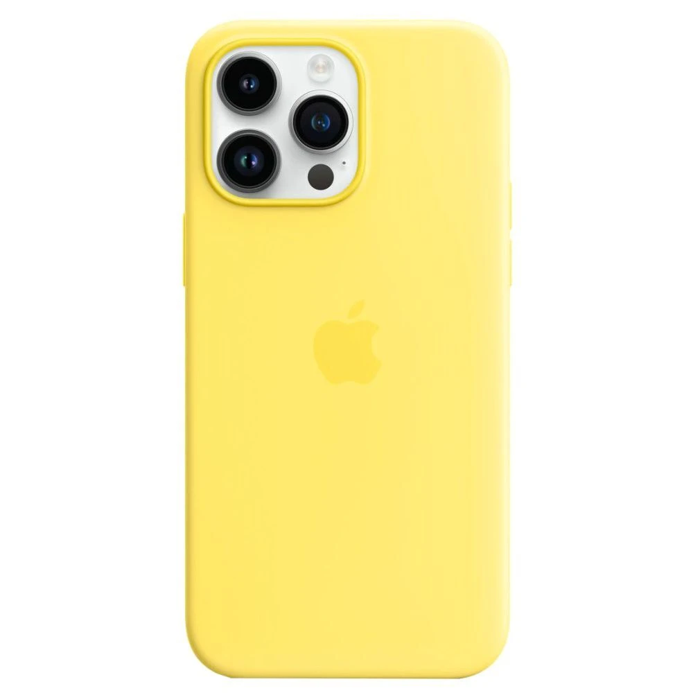Apple Silicone Mobile Case For IPhone 14 Pro Max With Magsafe, Canary Yellow MQUL3ZM/A(493665825) 3 Apple Silicone Mobile Case For IPhone 14 Pro Max With Magsafe, Canary Yellow MQUL3ZM/A(493665825)