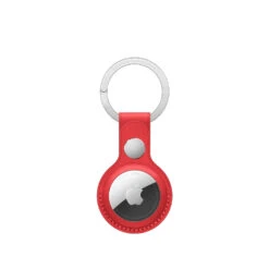 Apple AirTag Leather Key Ring (Crafted With Finest European Leather, MK103ZM/A, Red)(491996662)