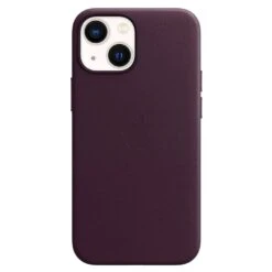 Apple Leather Mobile Case For IPhone 13 Mini, Dark Cherry(491997900)