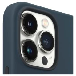 Apple Silicone Mobile Case For IPhone 13 Pro, Abyss Blue(491997857) -Smart Bag Shop Apple MM2J3ZM A Mobile Case 491997857 i 3 1200Wx1200H