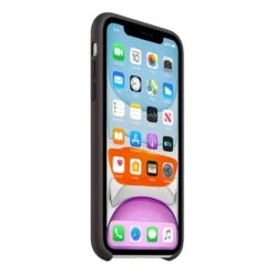 Apple Silicone Mobile Case For Apple IPhone 11, Black(491584645) -Smart Bag Shop Apple MWVU2ZM A Mobile Cases 491584645 i 3 1200Wx1200H
