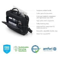 Dicota Eco Top Traveller BASE Laptop Bag For Up To 39.62 Cm (15.6 Inch) Laptop, Black D31325-RPET(493665607) -Smart Bag Shop Dicota D31325 RPET Laptop Bag 493665607 i 6 1200Wx1200H